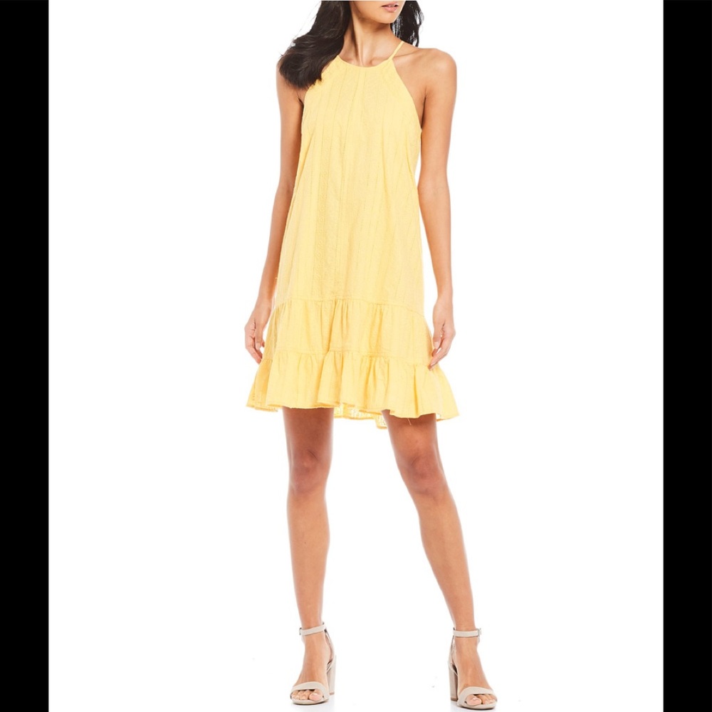 CeCe Dandelion Daycassion Halter Lace Dress